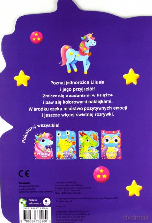 Pokoloruj mnie. Jednorożec Liluś [KSIĄŻKA]