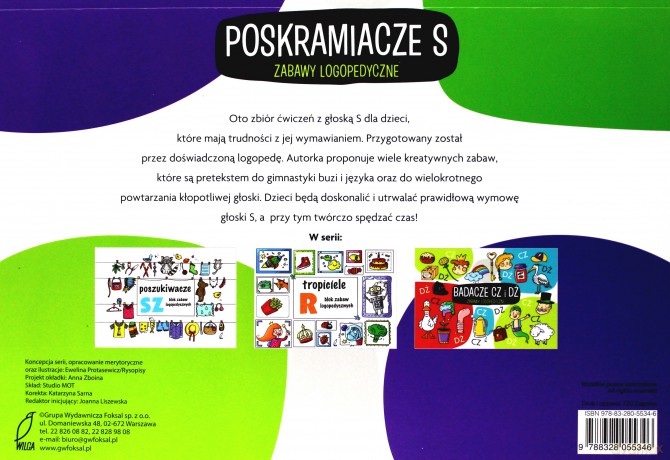 Poskramiacze S. Zabawy logopedyczne - Ewelina Protasewicz [KSIĄŻKA]