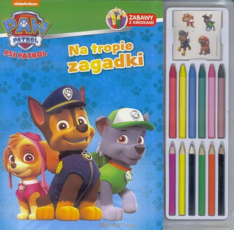 Psi patrol. Na tropie zagadki. Zabawy z kredkami [KSIĄŻKA]