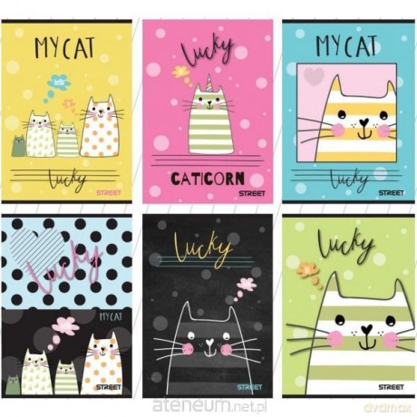 Zeszyt A4/54K linia My cat (10 szt)