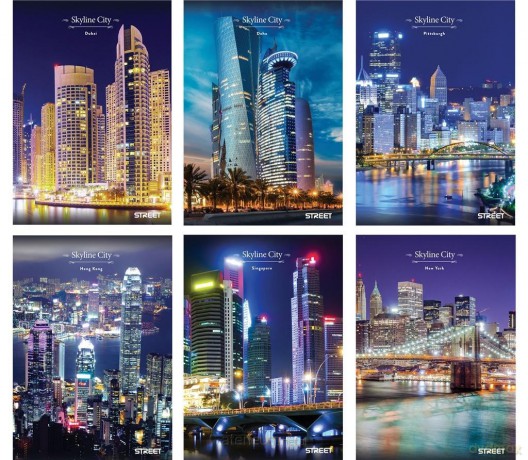 Zeszyt A5/54K Skyline City (10 szt)