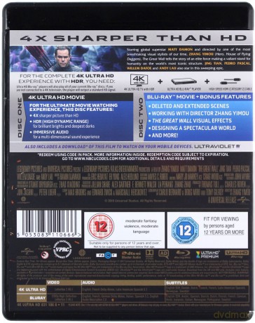 Wielki Mur [Blu-Ray 4K]+[Blu-Ray]