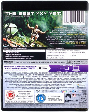 Xxx: The Return Of Xander Cage (xXx: Reaktywacja) [Blu-Ray 4K]+[Blu-Ray]