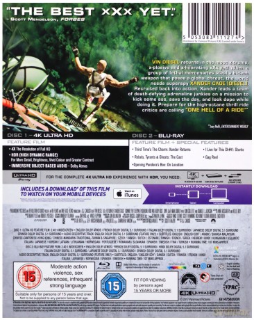 Xxx: The Return Of Xander Cage (xXx: Reaktywacja) [Blu-Ray 4K]+[Blu-Ray]