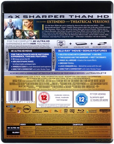 The Hunstman Winters War (Łowca i Królowa Lodu) [Blu-Ray 4K]+[Blu-Ray]