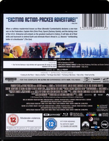 Star Trek - Into Darkness (W ciemność. Star Trek) [Blu-Ray 4K]+[Blu-Ray]