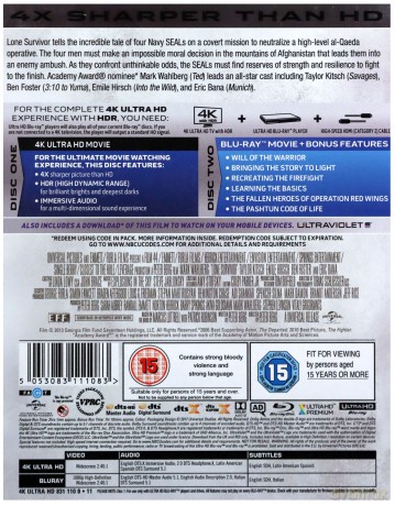 Lone Survivor [Blu-Ray 4K]+[Blu-Ray]