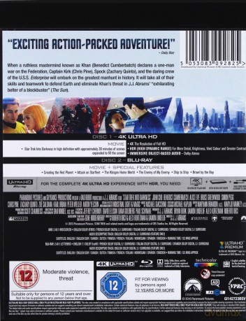 Star Trek - Into Darkness (W ciemność. Star Trek) [Blu-Ray 4K]+[Blu-Ray]
