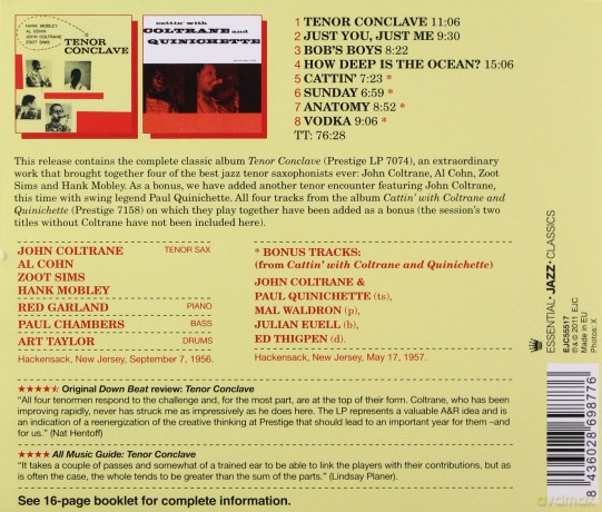 John Coltrane: Tenor Conclave [CD]