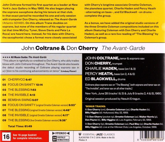 John Coltrane: The Avant Garde [CD]