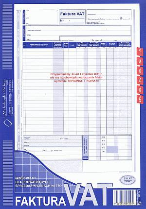 Faktura VAT A4 101-1 Pełna