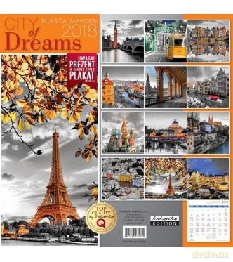 Kalendarz 2018 Classic Q MIASTA MARZEŃ CITY OF DREAMS [KALENDARZ]