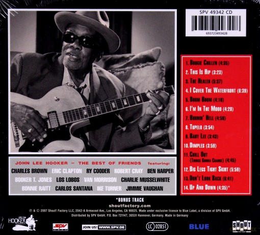 John Lee Hooker: The Best Of Friends (digipack) [CD]