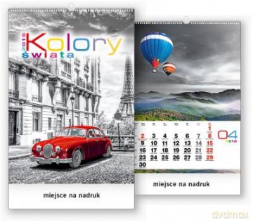 Kalendarz ścienny wieloplanszowy 2018 Kolory świata [KALENDARZ]