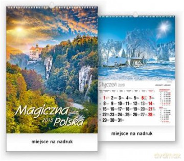 Kalendarz ścienny wieloplanszowy 2018 Magiczna Polska [KALENDARZ]