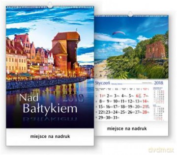 Kalendarz ścienny wieloplanszowy 2018 Nad Bałtykiem [KALENDARZ]