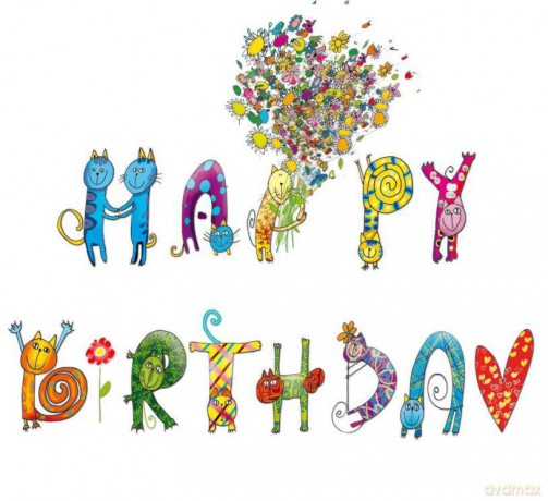 Karnet urodzinowy Q0029 - Happy Birthday