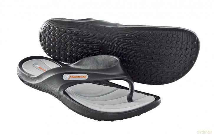 Klapki Finger Soft 232827 rozmiar 44 czarno-szare [SPORT]