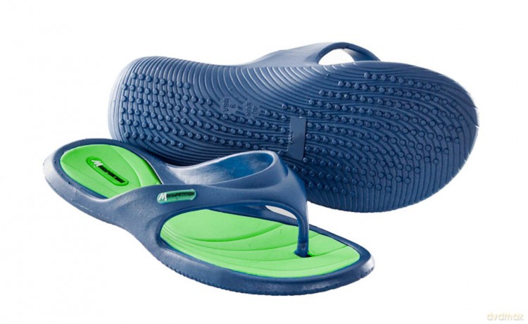 Klapki Finger Soft P 232828 rozmiar 35 granatowo-zielone [SPORT]