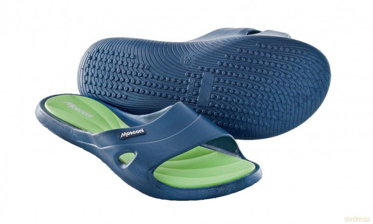 Klapki Soft W 232429 rozmiar 40 granatowo-zielone [SPORT]