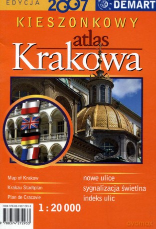 Kraków. Kieszonkowy atlas miasta 1:20 000 [KSIĄŻKA]