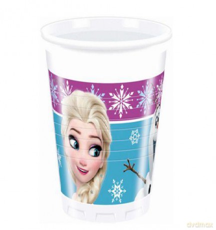 Kubeczki plastikowe 200 ml Frozen Northern Lights