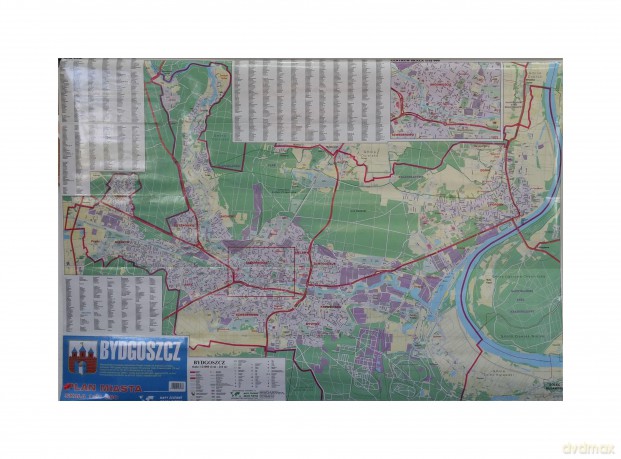 Mapa ścienna Bydgoszcz [KSIĄŻKA]