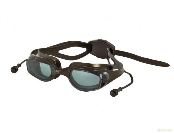 Okulary pływackie z zatyczkami do uszu Complet 200,69 czarne [SPORT]