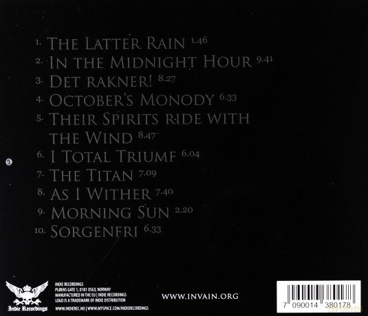 In Vain: The Latter Rain [CD]