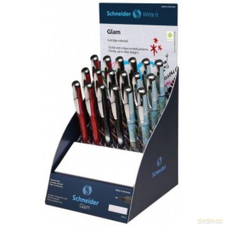 Pióro kulkowe Glam display M 17 sztuk