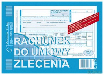 Rachunek do umowy zlecenia A5 1+1 511-3R