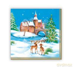 Serwetki 25 x 25 cm CDGW 000801 Boże Narodzenie