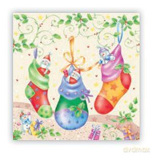 Serwetki 25 x 25 cm CDGW 001402 Boże Narodzenie