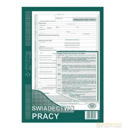 Świadectwo pracy A4 501-1