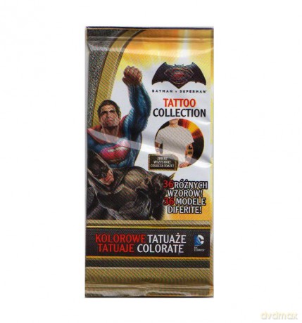 Tatuaże Batman vs Superman w saszetce