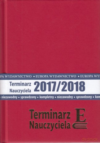Terminarz nauczyciela 2017/2018 bordowy [KALENDARZ]