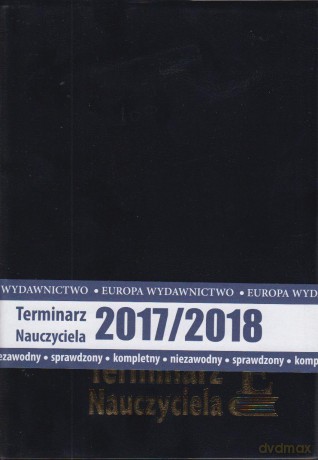 Terminarz Nauczyciela 2017/2018 czarny [KALENDARZ]