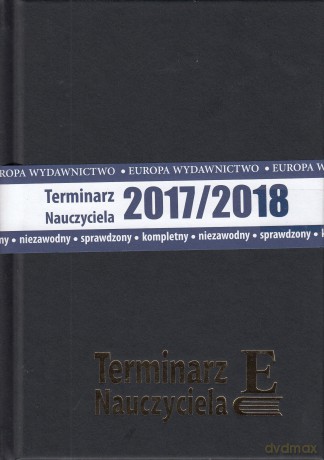 Terminarz Nauczyciela 2017/2018 czarny [KALENDARZ]