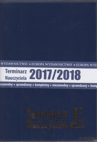 Terminarz Nauczyciela 2017/2018 granatowy [KALENDARZ]