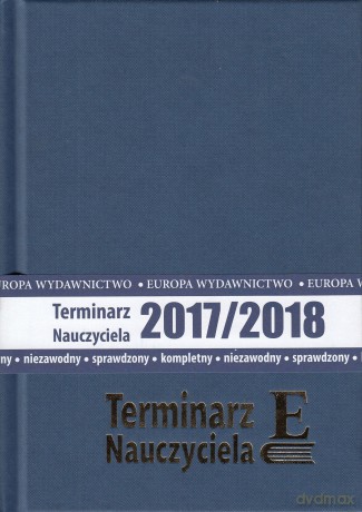 Terminarz Nauczyciela 2017/2018 granatowy [KALENDARZ]