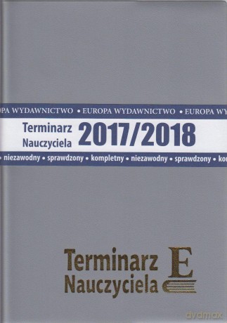 Terminarz Nauczyciela 2017/2018 szary [KALENDARZ]