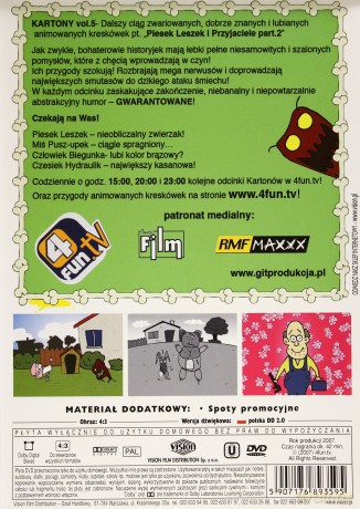 Kartony 5: Animowane historie: Piesek Leszek i Przyjaciele [DVD]