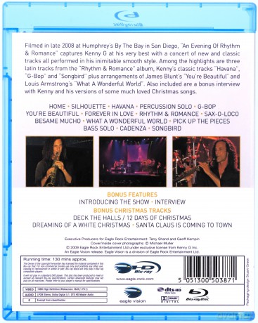 Kenny G: An Evening Of Rhythm & Romance [Blu-Ray]