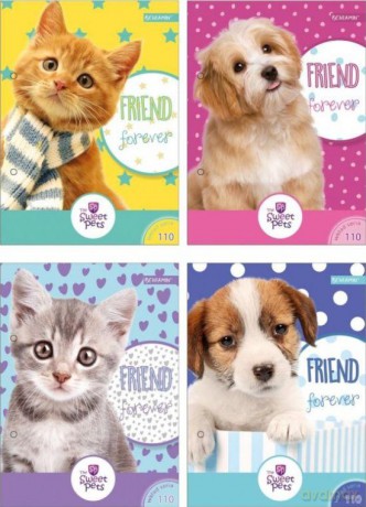 Wkłady do segregatora A6 The Sweet Pets