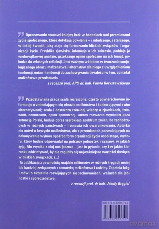 Współczesne związki heteroseksualne: małżeństwa (dobrowolnie bezdzietne), kohabitacje, LAT - Anna Kwak [KSIĄŻKA]