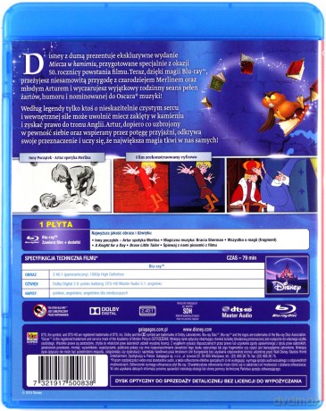 Miecz w kamieniu (Disney) [Blu-Ray]