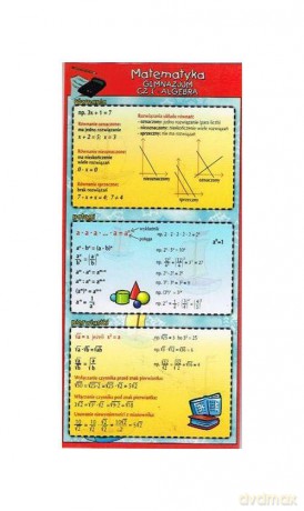 Zakładka edukacyjna Matematyka gimnazjum cz. I - Algebra