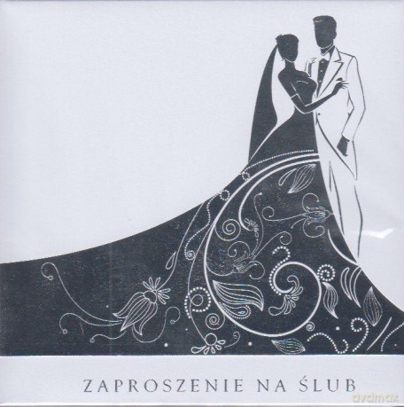 Zaproszenie na ślub ZKW_SL_40603 srebrne