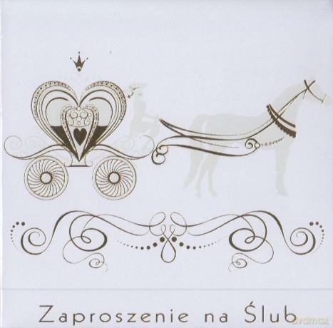 Zaproszenie na ślub ZKW_SL_40623 złote