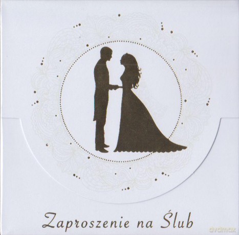 Zaproszenie na ślub ZKW_SL_40626 złote